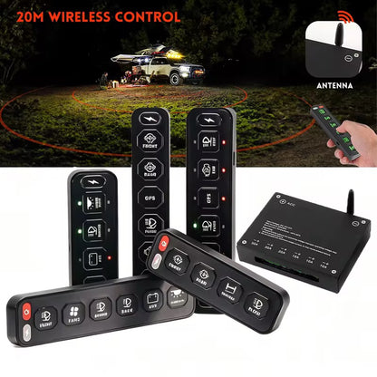 4-6 Gangs Switch Panel - Flat Style - Universal Wireless Control Switch Panel